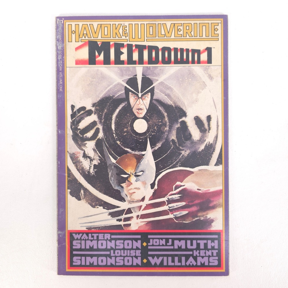 Havok & Wolverine Meltdown Volume One Epic Comics 1988 Jon J Muth Kent Williams